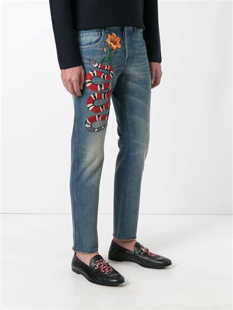 gucci denim jeans mens|gucci jeans farfetch.